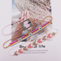 Simple Style Commute Heart Shape Arrow Glass Handmade Women's Bracelets main image 3