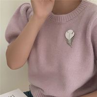 Elegant Feather Alloy Plating Women's Brooches 1 Piece main image 4