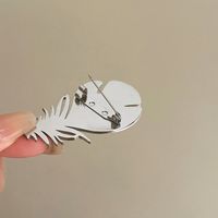 Elegant Feather Alloy Plating Women's Brooches 1 Piece main image 8