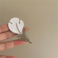 Elegant Feather Alloy Plating Women's Brooches 1 Piece main image 6