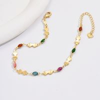 Simple Style Butterfly Copper Plating 18k Gold Plated Women's Anklet main image 5