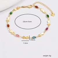 Simple Style Butterfly Copper Plating 18k Gold Plated Women's Anklet sku image 2