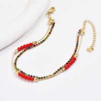 Modern Style Sweet Color Block Iron Wholesale Anklet main image 3