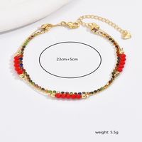 Modern Style Sweet Color Block Iron Wholesale Anklet main image 2
