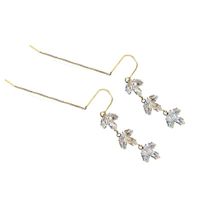 1 Pair Lady Simple Style Leaves Alloy Drop Earrings main image 2