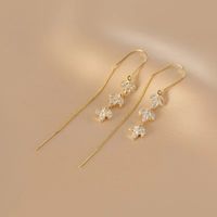 1 Pair Lady Simple Style Leaves Alloy Drop Earrings sku image 2