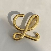 Modern Style Simple Style Cool Style Letter Copper Women's Brooches sku image 1