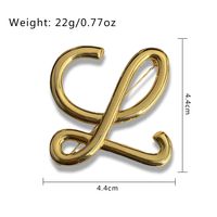 Modern Style Simple Style Cool Style Letter Copper Women's Brooches main image 2