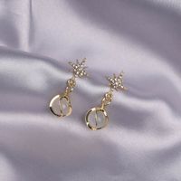 1 Pair French Style Classic Style Star Alloy Drop Earrings main image 4