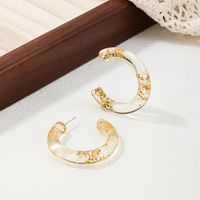 1 Pair Sweet Simple Style Ditsy Floral Transparent Arylic Ear Studs main image 6