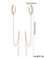 1 Pair Simple Style Solid Color Mesh Copper Drop Earrings main image 2