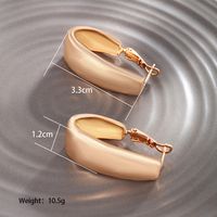 1 Pair Xuping Simple Style Geometric Plating Alloy Copper Alloy 18k Gold Plated White Gold Plated Earrings main image 2