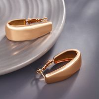 1 Pair Xuping Simple Style Geometric Plating Alloy Copper Alloy 18k Gold Plated White Gold Plated Earrings main image 5