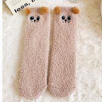 Femmes Mignon Style Simple Dessin Animé Ours Polyester Broderie Crew Socks Une Paire sku image 15