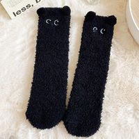 Femmes Mignon Style Simple Dessin Animé Ours Polyester Broderie Crew Socks Une Paire sku image 14