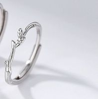 Einfacher Stil Pendeln Einfarbig Sterling Silber Überzug Vergoldet Ringe sku image 1