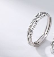 Simple Style Commute Solid Color Sterling Silver Plating Gold Plated Rings sku image 2