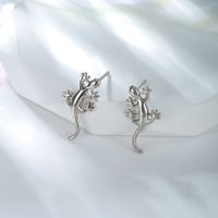 1 Pair Xuping Simple Style Animal Copper Alloy 18k Gold Plated White Gold Plated Ear Studs main image 8