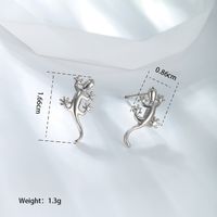 1 Pair Xuping Simple Style Animal Copper Alloy 18k Gold Plated White Gold Plated Ear Studs main image 3