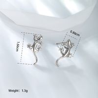 1 Pair Xuping Simple Style Animal Copper Alloy 18k Gold Plated White Gold Plated Ear Studs sku image 1