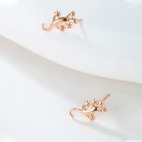 1 Pair Xuping Simple Style Animal Copper Alloy 18k Gold Plated White Gold Plated Ear Studs main image 5