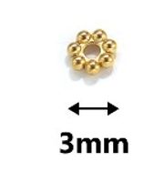 1 Piece Diameter 3mm Diameter 5mm Diameter 6 Mm Hole 1~1.9mm Stainless Steel 18K Gold Plated Solid Color Spacer Bars sku image 5