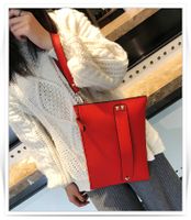 Women's Mini Polyester Solid Color Classic Style Square Zipper Envelope Bag main image 4