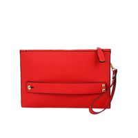 Women's Mini Polyester Solid Color Classic Style Square Zipper Envelope Bag main image 2