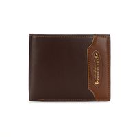 Men's Solid Color Pu Leather Open Wallets sku image 2