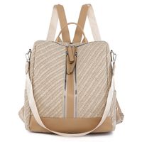 Color Block Casual Holiday Daily Women's Backpack sku image 2