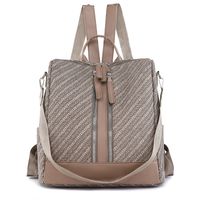 Color Block Casual Holiday Daily Women's Backpack sku image 3