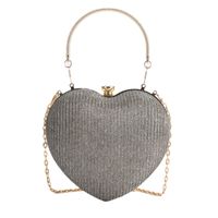 Women's Small Pu Leather Heart Shape Streetwear Heart-shaped Lock Clasp Evening Bag sku image 6