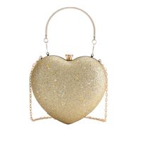 Women's Small Pu Leather Heart Shape Streetwear Heart-shaped Lock Clasp Evening Bag sku image 11