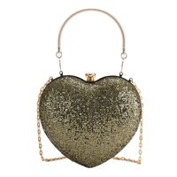 Women's Small Pu Leather Heart Shape Streetwear Heart-shaped Lock Clasp Evening Bag sku image 16