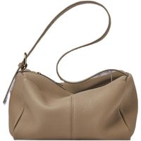 Women's Pu Leather Solid Color Classic Style Pillow Shape Zipper Shoulder Bag main image 2