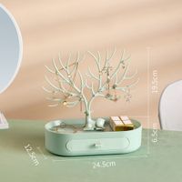 Cute Animal Solid Color Plastic Layered Jewelry Boxes sku image 9