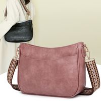 Women's Medium Pu Leather Color Block Basic Classic Style Square Zipper Shoulder Bag main image 1