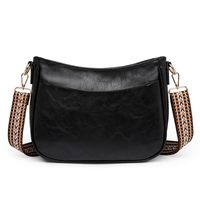 Women's Medium Pu Leather Color Block Basic Classic Style Square Zipper Shoulder Bag sku image 3