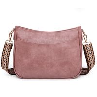 Women's Medium Pu Leather Color Block Basic Classic Style Square Zipper Shoulder Bag sku image 4
