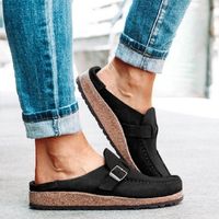 Women's Casual Vintage Style Commute Solid Color Round Toe Casual Sandals main image 1