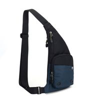 Men's Basic Solid Color Nylon Waterproof Waist Bags sku image 1