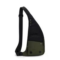 Men's Basic Solid Color Nylon Waterproof Waist Bags sku image 4