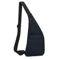 Men's Basic Solid Color Nylon Waterproof Waist Bags sku image 7