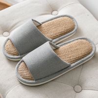 Unisex Basic Solid Color Round Toe Slides Slippers sku image 10