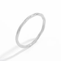 Elegant Spiral Stripe Sterling Silver Plating 14k Gold Plated White Gold Plated Rings main image 4