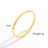 Elegant Spiral Stripe Sterling Silver Plating 14k Gold Plated White Gold Plated Rings sku image 2