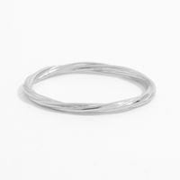 Elegant Spiral Stripe Sterling Silver Plating 14k Gold Plated White Gold Plated Rings main image 6