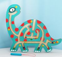 Table & Floor Games Toddler(3-6years) Dinosaur Elephant Carp Wood Toys sku image 7