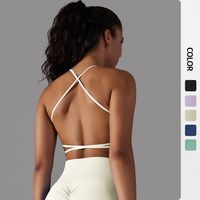 Basic Solid Color Nylon Cotton Blend U Neck Active Tops Vest main image 6