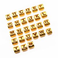 1 Piece 6 * 7mm Hole 3.5 * 4mm Copper Letter Spacer Bars main image 3